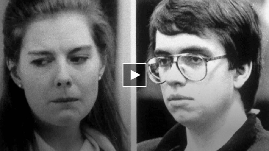 Elizabeth Haysom, left, in an undated 1987 photo and Jens Soering, in an undated 1990 photo (AP Photo)